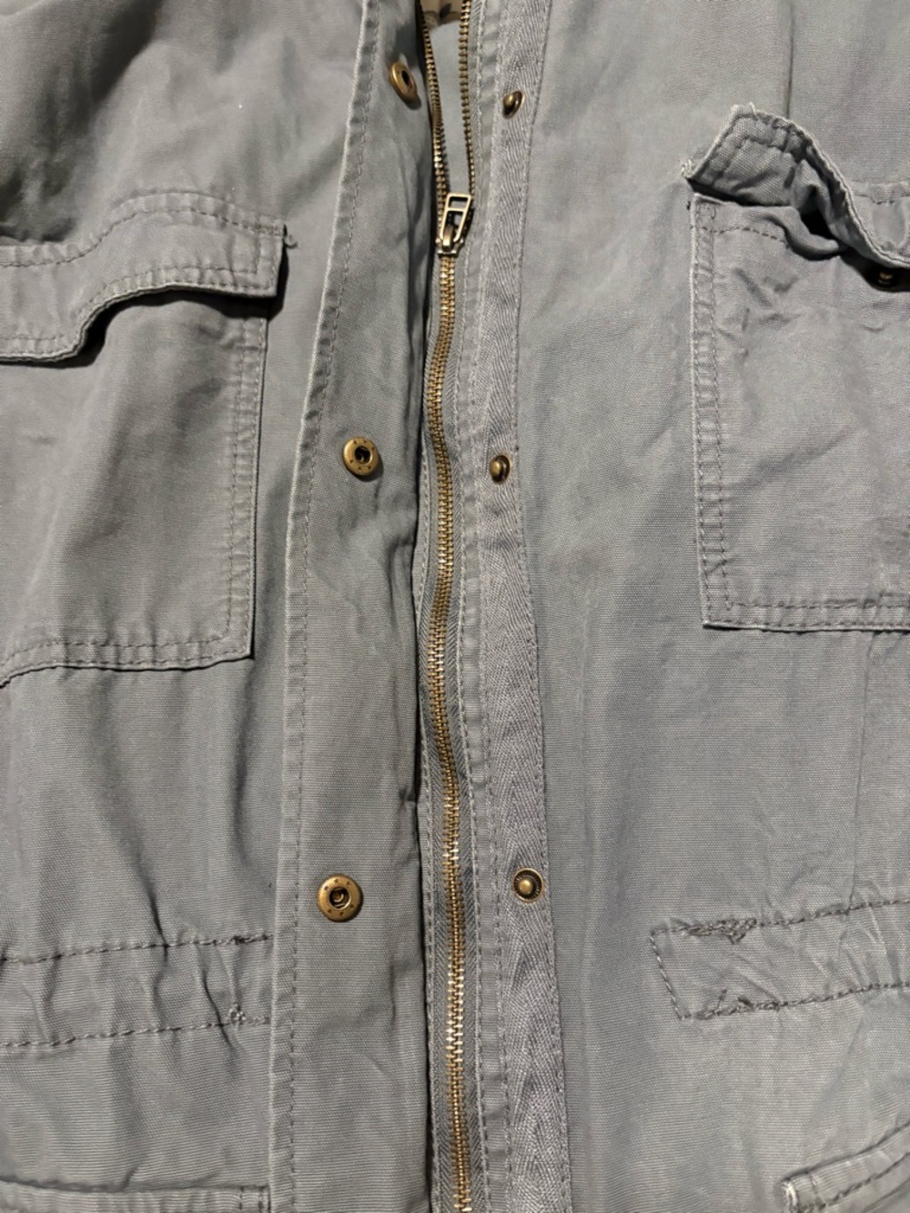 Ava & Viv Blue Hooded Utility Jacket - Picture 5 of 7